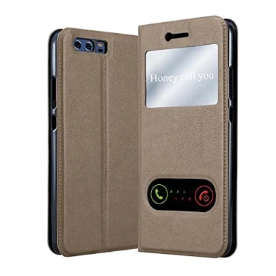 Immagine di Cadorabo Custodia Libro per Huawei P10 PLUS in BRUNO PIETRA con Funzione Stand e Chiusura Magnetica Portafoglio Cover Case Wallet Book Etui Protezione