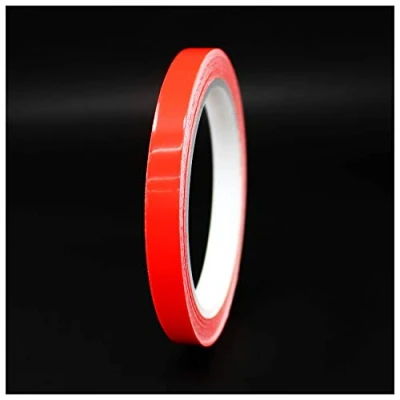 Immagine di 10m Strisce adhesive decorative per auto moto barca e modellismo in vari colori autoadesive Lunghezza (7mm, Rosso neon)
