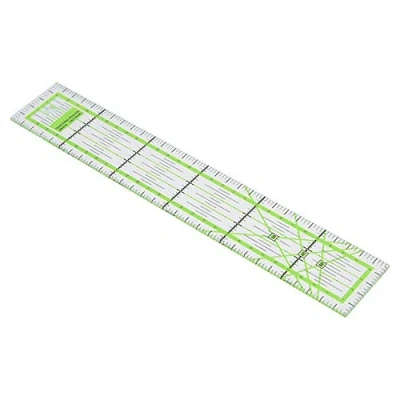 Immagine di Righello trasparente per quilting fai da te e cucito, 5 x 30 cm