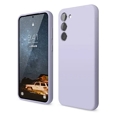 Immagine di elago Cover Silicone Liquido Compatibile con Samsung Galaxy S23 Plus Custodia, Premium, Protezione Completa Copertura 4 Strati Antiurto, Antigraffio Fodera in Microfibra Morbida (Lavanda)