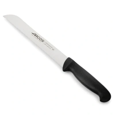 Immagine di Arcos Serie 2900 Coltello Pane Lama Acciaio Inossidabile Nitrum 200 mm Manico Polipropilene Colore Nero
