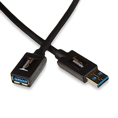 Immagine di Amazon Basics Cavo prolunga USB a 3.0 maschio femmina, 2 m, Nero