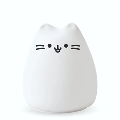 Immagine di InnoGIO GIOKitty Mini, Luce Notturna per Bambini a Forma di Gatto, Silicone Morbido, 7 Colori Alternati, Lampada da Comodino con Design Animali, Adatto ai Neonati