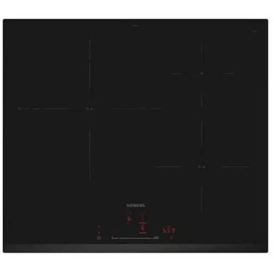 Immagine di Siemens Piastra a induzione, 60 cm, 3 zone di cottura, Home Connect, fryingSensor, Nero, EH631HDC1E
