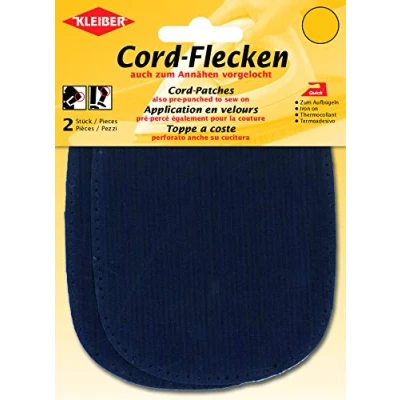 Immagine di Kleiber Cord Flecken Macchie di Cavo, Cotone, Blu, 13,5 x 10 cm, 2 unità