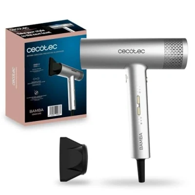 Immagine di Cecotec Asciugacapelli IoniCare RockStar Aluminum. Motore Digitale 2000 W, 105000 Giri/min, Tecnologia Agli Ioni, 3 Velocità e 4 Temperature, con Ugello di Precisione Incluso