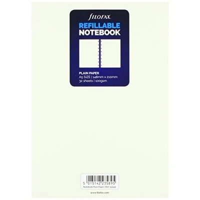 Immagine di Filofax A5 Notebook refill plain paper white