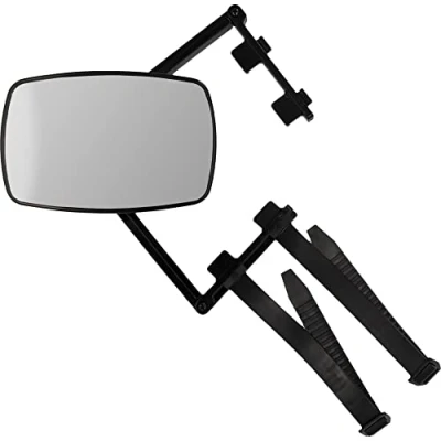 Immagine di UNITEC 10049 specchietto retrovisore esterno per camper/roulotte da apporre su dx/sin, cinghie flessibili
