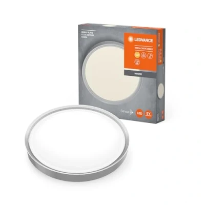 Immagine di LEDVANCE 4058075472853 Orbis Plafoniera LED con rilevatore di movimento (monocolore) 32 W Bianco, Argento
