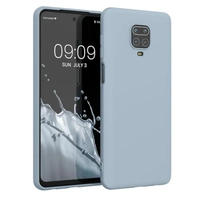 Immagine di kwmobile Custodia Compatibile con Xiaomi Redmi Note 9S / 9 Pro Max Cover Back Case per Smartphone in Silicone TPU Protezione Gommata blu chiaro matt