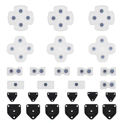 Immagine di the Lord of Tools 3 set di pulsanti in silicone conduttivo per controller ricambio, compatibile con Sony Playstation 4 PS4