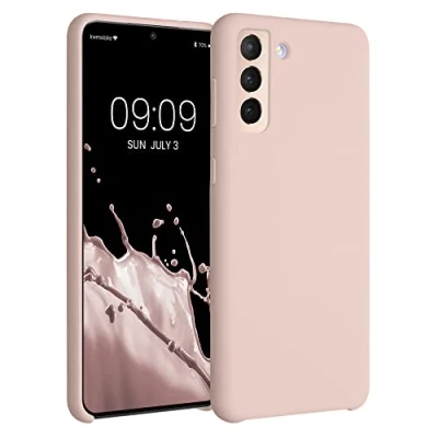 Immagine di kwmobile Cover per Samsung Galaxy S21 Plus Custodia Back Case Smartphone in Silicone TPU Protezione Gommata coconut swirl