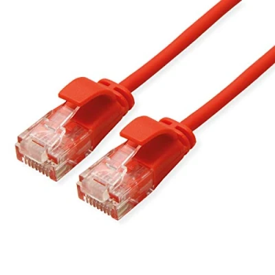 Immagine di Roline 21.15.3916 RJ45 cavo di rete, patch CAT 6A U/UTP 3.00 m Rosso (chiaro) non schermato, Privo alogeni, Ritardante fiamma 1 pz.
