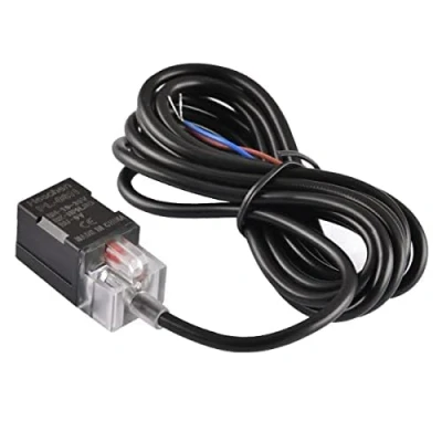 Immagine di Heschen Interruttore a sensore di prossimità induttivo quadrato tipo PL 08N rilevatore distanza 8 mm 10 30 V DC 200 mA NPN normalmente aperto (NO) 3 fili