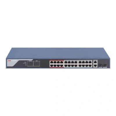 Immagine di Hikvision DS 3E1326P EI 24 Port Fast Ethernet Smart POE