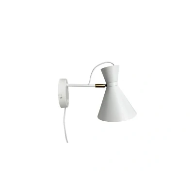 Immagine di Dyberg Larsen applique Cindy, bianco, metallo, larghezza 20,5 cm