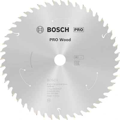 Immagine di Bosch Accessories Power Tools 2608837683 Lama circolare in metallo duro 165 x 15.875 mm Numero di denti: 48 1 pz.