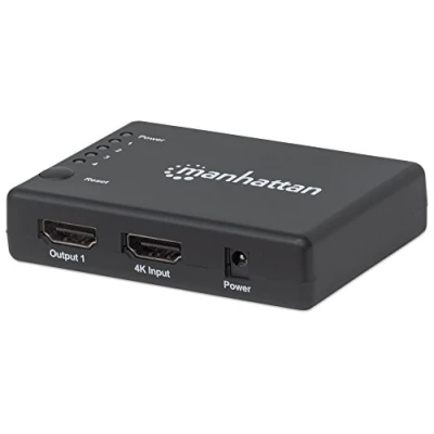 Immagine di Manhattan 207706 4 Porte Distributore, splitter HDMI 4096 x 2160 Pixel Nero