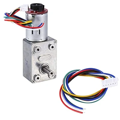 Immagine di FTVOGUE Motore DC Motor 12V Motoriduttore a vite senza fine con innesto Encoder Srong autobloccante(10RPM)