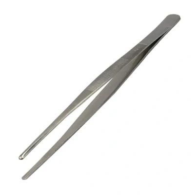 Immagine di MMOBIEL Pinzetta da Cucina in Acciaio Inox Pinza Extra Lunga 30,5cm Con Punta Seghettata di Precisione per la Cucina, Pulizia Dell&#039;acqua, i Lavori Giardino ecc.