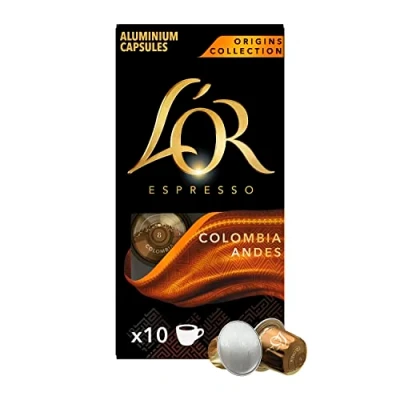 Immagine di L&#039;Or Espresso Colombia caffè Intensità 850 Capsule Compatibili Nespresso in Alluminio * (Set di 5X10 Capsule)