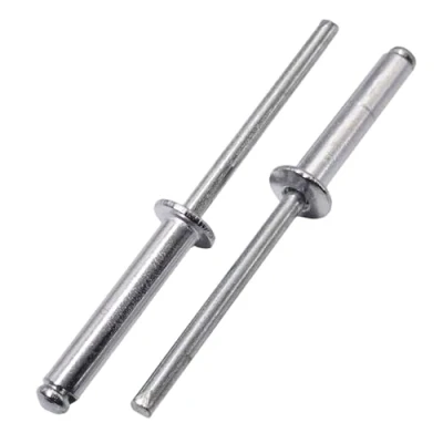 Immagine di SKIR&#039;CO 200 rivetti ciechi in alluminio 4,8 x 26 mm, mandrino acciaio, a testa bombata, DIN 7337
