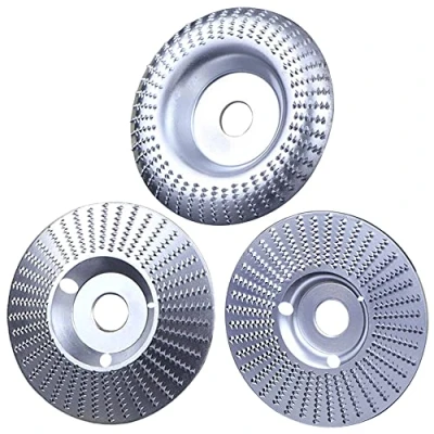 Immagine di NICAVKIT Set di 3 intaglio Legno Mola Disco 125mm, Metallo Duro per raspa, Angle Grinder Abrasivo lucidatura modellatura levigatura