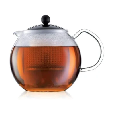 Immagine di bodum ASSAM F/PLST 1 Liter Teiera automatica Trasparente, Nero