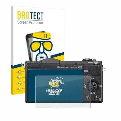 Immagine di brotect Pellicola Vetro Opaca per Sony Alpha 5100 (DSLR A5100) Protezione Schermo [Anti Riflesso, Durezza 9H]