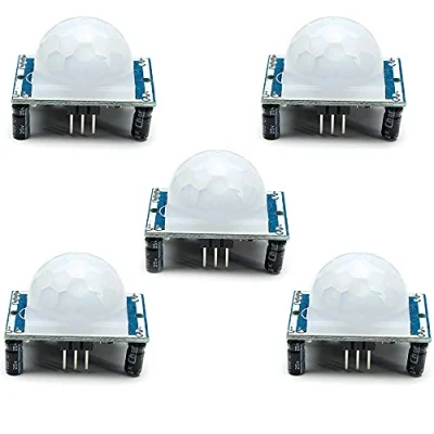 Immagine di DollaTek 5pcs Moduli rivelatori di Movimento PIR a infrarossi Piroelettrici con modulo Umano R501