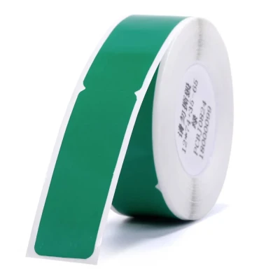 Immagine di NIIMBOT A2K18638901 Rotolo di etichette 72 x 12.5 mm Verde 65 pz. Etichetta per cavi