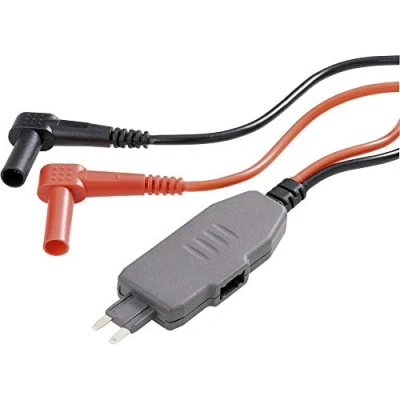 Immagine di VOLTCRAFT MS 4S Adattatore per misurazioni Spina con fusibile piatto mini a banana 4 mm Nero, Rosso