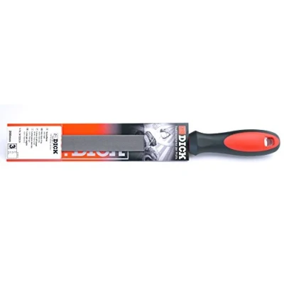 Immagine di Dick 3413200 2K Lima piatta taglio bordi 3 con impugnatura Lunghezza di 200 mm 1 pz.