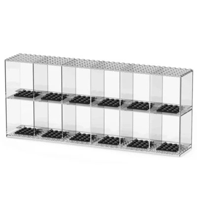 Immagine di Espositore per Minifigure, Banaone Scatola di Eesposizione Impilabile del Blocco da Costruzione Acrilico, Antipolvere Display Custodia Figura Giocattoli Collezione (2 layer)