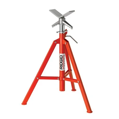 Immagine di RIDGID 22168 Cavalletto per Tubi Alto Pieghevole con Supporto a V Modello VF 99, da 300mm