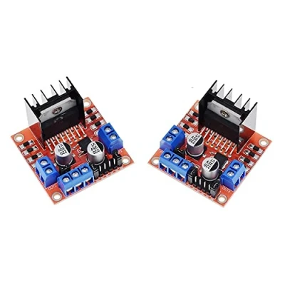 Immagine di 2 PCS L298N DC Motori Motore Passo bipolare per Arduino Raspberry Pi Robot Auto Intelligente, Step Stepper modulo Scheda Driver