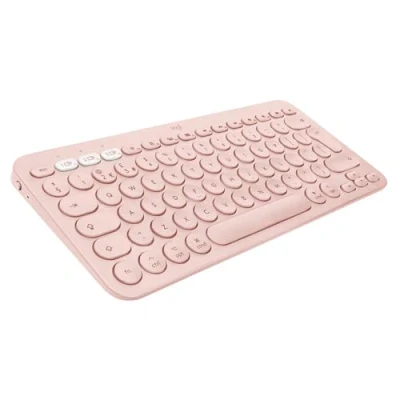 Immagine di Logitech K380 Tastiera Bluetooth multidispositivo per Mac, macOS/iOS/iPadOS, layout QWERTY, Rosa