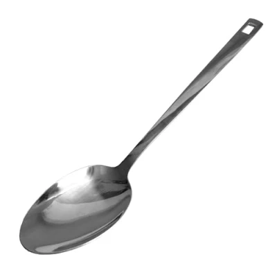 Immagine di Fackelmann Cucchiaio per servire, materiale in acciaio inossidabile riciclato, alto spessore, elegante lucidatura, lavabile lavastoviglie, dimensioni 35 x 7 cm