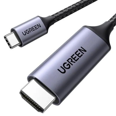 Immagine di UGREEN Cable USB C a HDMI 4K@60Hz UHD USB3.0 Adattatore Tipo per Thunderbolt 4 3 Compatible con iPhone16 15 Plus Pro Max Mac mini M4/M4 Air MacBook M4 iPad Galaxy S24(3M)