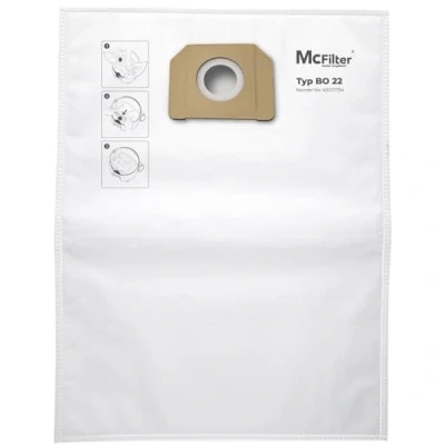 Immagine di McFilter 5 sacchetti per aspirapolvere adatti Bosch GAS 35 L AFC, M AFC und SFC+ adatto 2607432037 extra resistente allo strappo