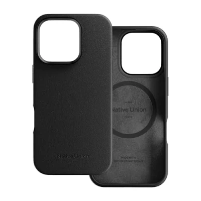 Immagine di Native Union Custodia Attiva Compatibile con MagSafe e Magneti Integrati Design Robusto Materiali Riciclati Protezione Anticaduta fino a 10ft per iPhone 16 Pro (Nero)