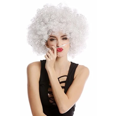 Immagine di WIG ME UP Parrucca Afro Anni 70 Party Funk Disco Foxy Colore Grigio PW0011 P309