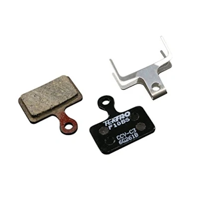 Immagine di Tektro Set di 2 pastiglie per freno a disco in metallo e ceramica, F10BS, colore: nero