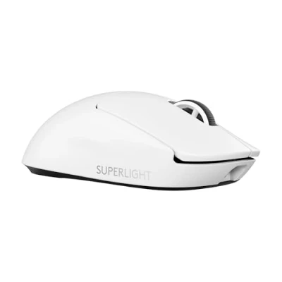 Immagine di Logitech G PRO X SUPERLIGHT 2 LIGHTSPEED Mouse da Gioco Wireless, Leggero, polling 4K, Tasti Ibridi LIGHTFORCE, Sensore HERO 2, 32.000 DPI, 5 Pulsanti Programmabili, USB C, PC, Mac Bianco
