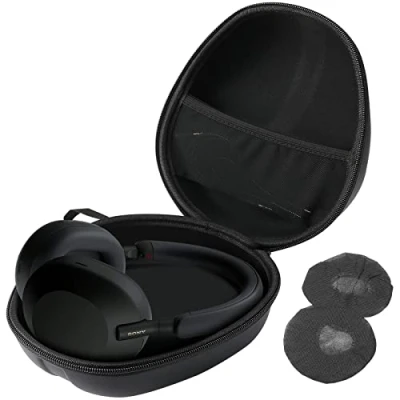 Immagine di ProCase Custodia per Cuffie Grandi Sony, Beats, Audio Technica, Bose QC, JBL, Mpow, JVC, Thor, Panasonic, da Viaggio Over Ear Nero