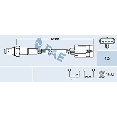 Immagine di FAE 77158 Sonda lambda OPEL: Zafira A, Astra G Caravan, Vectra B SW