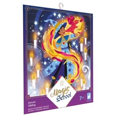 Immagine di Janod 3 Quadri Dorati Tema Magia Magic School Kit Creativo per Bambini Apprendimento della Motricità Fine e Concentrazione A Partire dai 7 Anni J07732