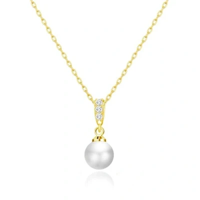 Immagine di Philip Jones Collana con Goccia di Perle placcate in Oro creata Cristalli Zircondia®