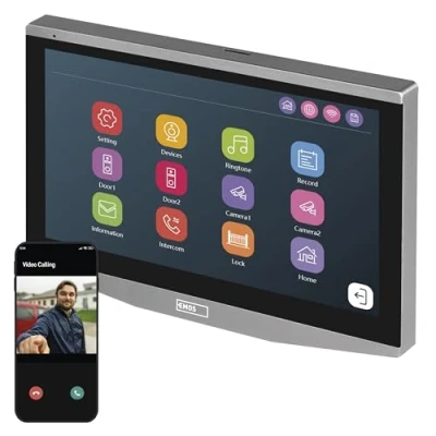 Immagine di EMOS GoSmart IP 750B Monitor aggiuntivo per videocitofono 750A (H4020), schermo touch screen con display LCD a colori da 7&quot;, istantanea, registrazione, intercom