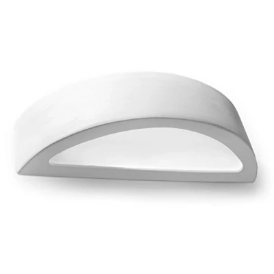 Immagine di SOLLUX lighting Atena Lampada da parete in ceramica Design moderno molto universale Lampadina E27 sostituibile, 1 x 60 W Bianco, 40,5 14,5 10 cm